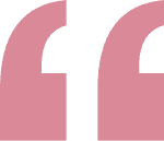 Pink quotation mark